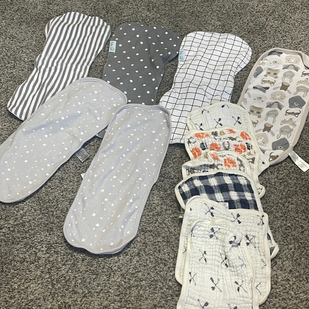 Burp cloth bundle set